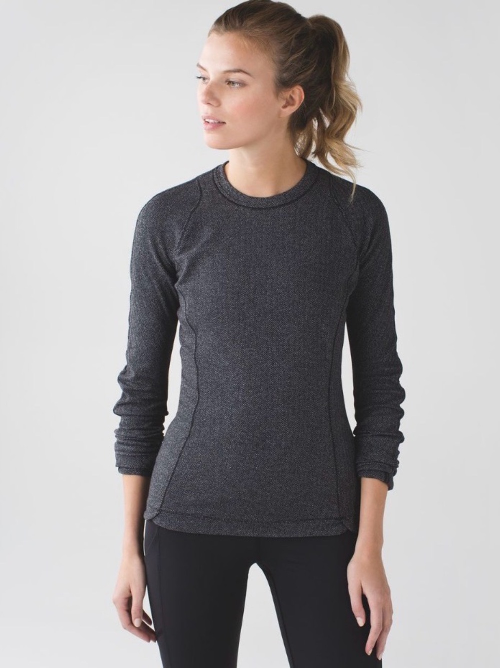 Lululemon Runderful Long Sleeve Herringbone